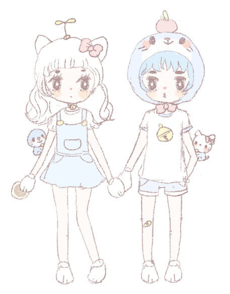 hello kitty y doraemon